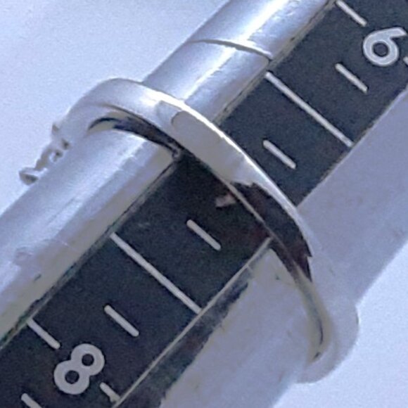 New Sterling sterling sterling silver silver silver CZ ring Size 7 - Picture 9 of 16